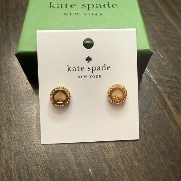 Kate Spade Spot the Spade Earrings NWT - Picture 2 of 3